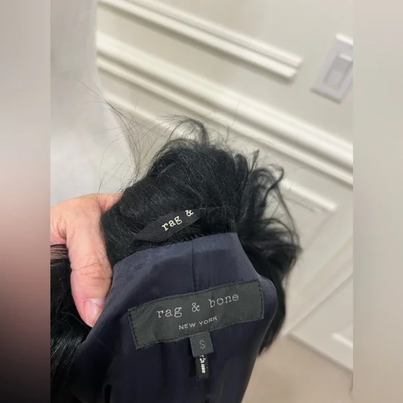 Rag & Bone mohair & leather coat. Size small. Very cool & edgy from Shopbop - Picture 5 of 10